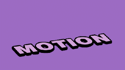 Motion Gif d'un texte "motion"